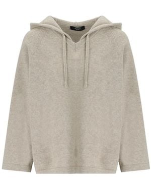 Weekend by Maxmara Ghianda Hooded Sweater - Gray