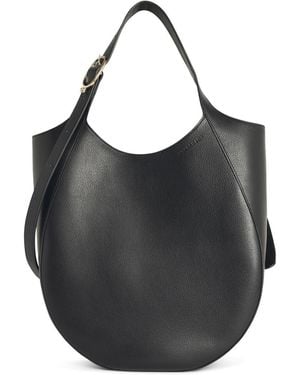 Longchamp Xl 'Le Foulonné' Lear Bag - Black