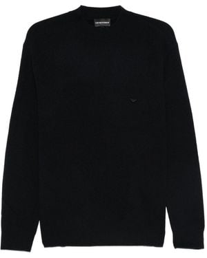 Emporio Armani Wool Crewneck Jumper - Black