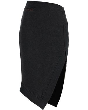 The Attico La Gonna Midi Asimmetrica Di Attico High Waled - Nero
