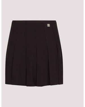 Givenchy Wool Blend Classic Pleated Skirt - Schwarz