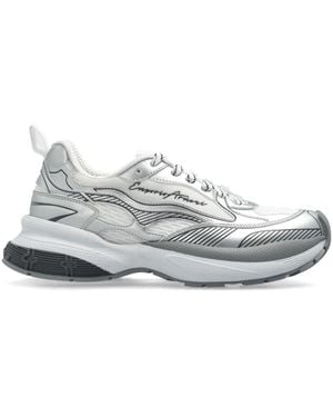 Emporio Armani Exclusive Laminated Trainers - White