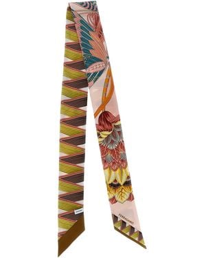 Ferragamo Bandeau 'giada' Print - Metallic