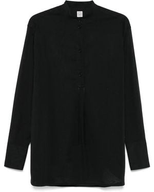 TOTEME Stand Up Collar Blouse - Black