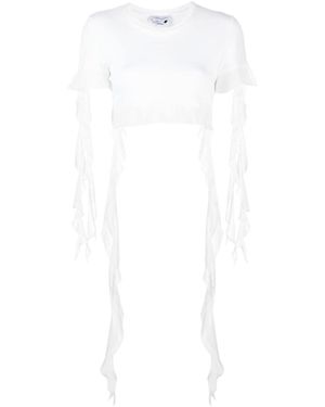Blumarine Cropped Top - Wit