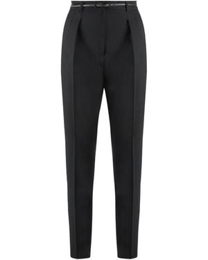 Max Mara Slim-Fit Trousers - Zwart
