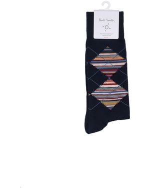 Paul Smith Herensokken Argyle - Blauw