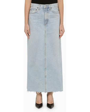 Agolde Denim Long Skirt - Blue