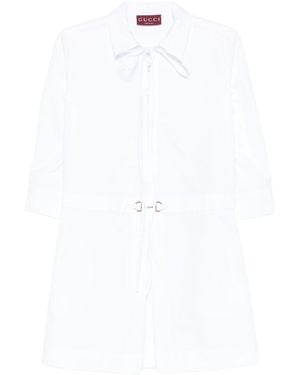 Gucci Cotton Short Dress - White