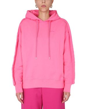 Ambush Relaxed Fit Cotton Sweatshirt - Pink