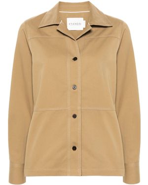 Closed Itted Overshirt Clothing - Natural