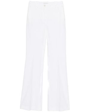 Via Masini 80 Baumwollhose mit weitem Bein - Weiß