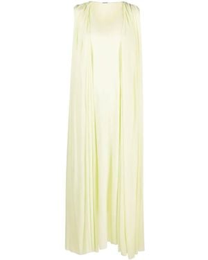 Jil Sander Draped Midi Dress - Yellow
