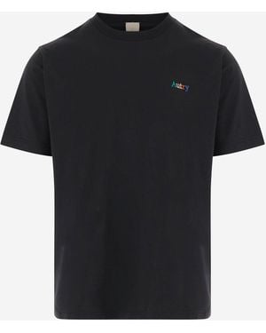 Autry Katoenen T-shirt Met Logo - Zwart