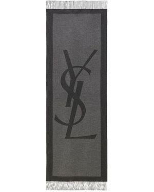 Saint Laurent Cassandre Silk Buff - Gris