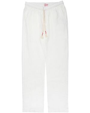 MC2 Saint Barth Pants Calais Linen - White
