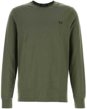 Fred Perry Army Cotton T-Shirt - Green