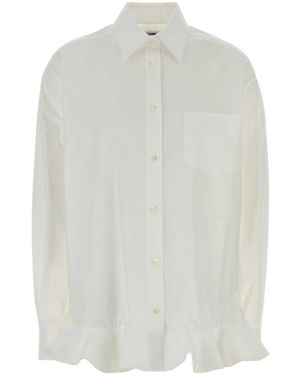 Moschino Relaxed Solid Shirt - White
