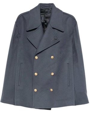 Lardini Double-breasted Coat - Blue