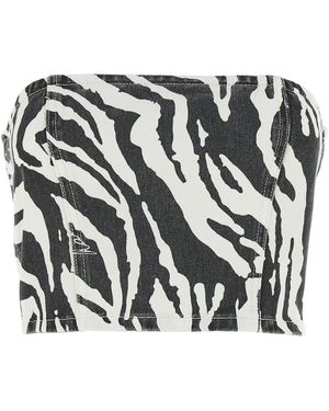 ROTATE BIRGER CHRISTENSEN Dreh Birger Christensen 'Zebra' Top - Mehrfarbig