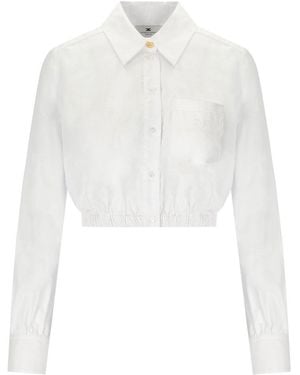 Elisabetta Franchi Cropped Shirt - White
