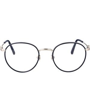 Moncler Nero Lucido Metal Glasses - Brown