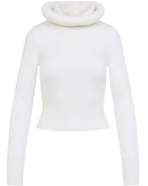 Alaïa Trui Met Capuchon - Wit