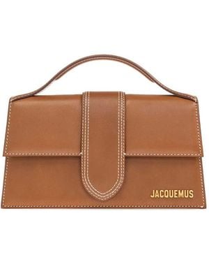 Jacquemus Big Bambino Sac à poignée supérieure en cuir - Marron
