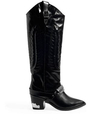 Toga Aj721 Boots Leather - Black