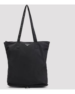 Prada Re-Nylon Faltbare Tote Bag - Schwarz