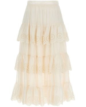 Zimmermann Lucky' Skirt - Natural