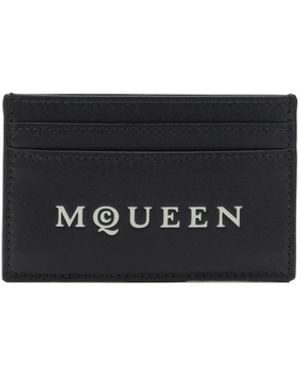 McQueen Leather Wallet - White