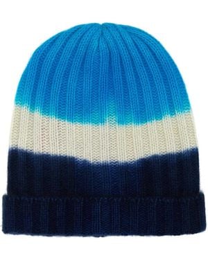 The Elder Statesman Cashmere Beanie Hat - Blue