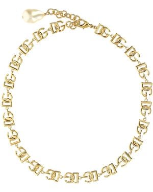 Dolce & Gabbana Multilogo Necklace - Metallic