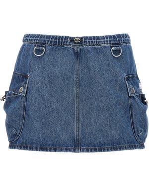 Coperni 'Denim Cargo' Skirt - Blue