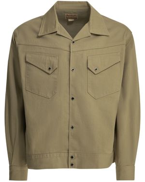 Sugar Cane Overshirtjack Van Suikerriet "western Native American". - Groen