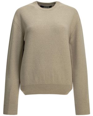 Jacquemus "La Maille Moulin" Crew-Neck Sweater - Natural