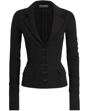 Dolce & Gabbana Jack Met Enkele Rij Knopen - Zwart