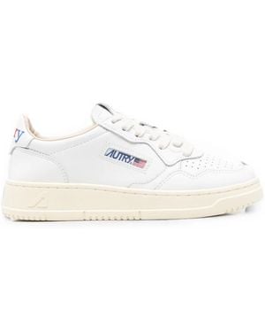 Autry Perforierte Medalist Sneakers - Weiß