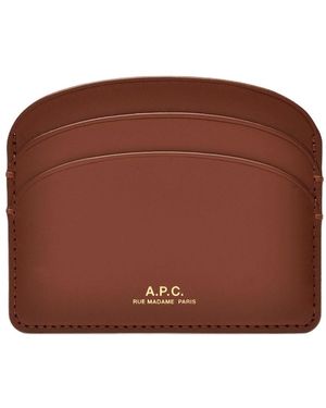 A.P.C. Minimalistischer Kartenhalter Für Wesentliche Organisation - Braun