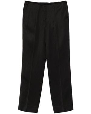 TOTEME Linen Blend Trousers - Black