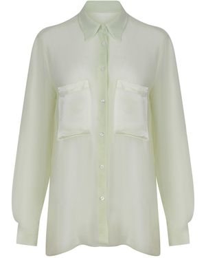 Manuel Ritz Camicia Fatta Di Miscela Di Seta - Verde