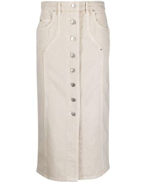 Isabel Marant Vandy Denim Midi Rock - Natur