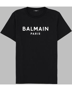 Balmain T-Shirt Stampa Logo - Black