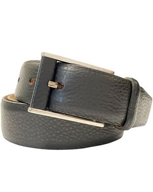 Giorgio Armani Leather Belt - Gray