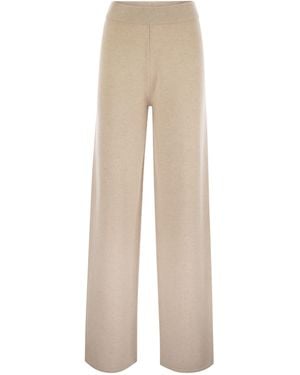 Max Mara Moritz Wool And Cashmere Pants - Natural