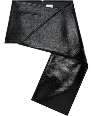 Courreges Courregès Vinyl Mini Skirt - Black