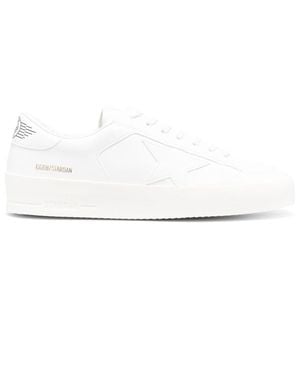 Golden Goose Stardan Leather Trainers - White