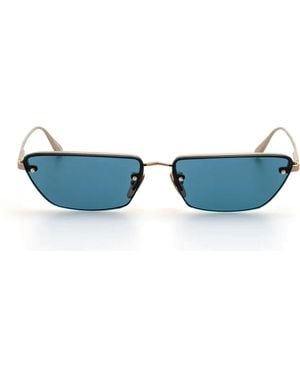 Linda Farrow Cleo - Oro claro / Aqua - Azul