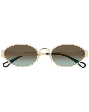 Chloé Gafas de sol Ch0355 S 003 Oro/Marrón Degradado Mujer - Verde